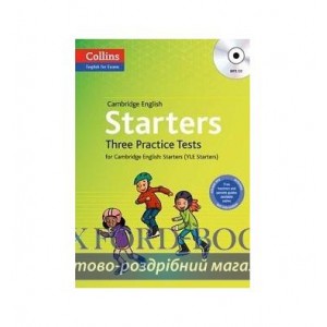 Тести Three Practice Tests for Cambridge English with Mp3 CD: Starters Mackay, B ISBN 9780007535965