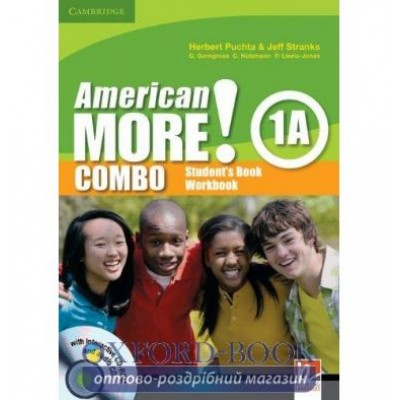 Підручник American More! Combo 1A Students Book+workbook with Audio CD&CD-ROM ISBN 9780521171168 заказать онлайн оптом Украина