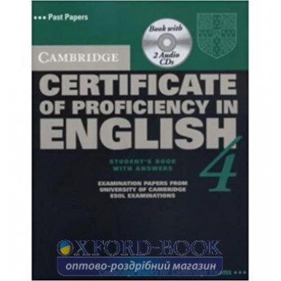 Підручник Cambridge Certificate of Proficiency in English 4 Students Book with answers and Audio CDs ISBN 9780521611572 заказать онлайн оптом Украина