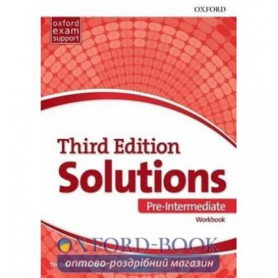 Робочий зошит Solutions 3rd Edition Pre-Intermediate Workbook заказать онлайн оптом Украина