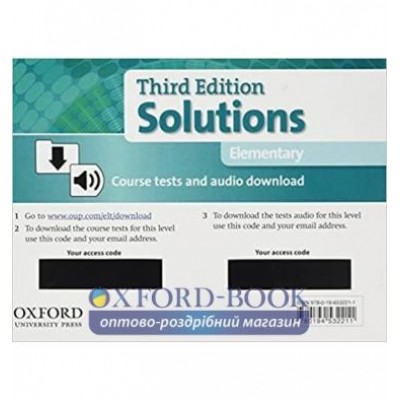 Тести Solutions 3rd Edition Elementary Course Tests Pack замовити онлайн