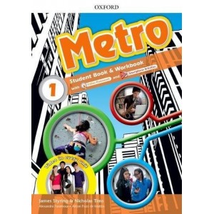 Підручник Metro 1 Students Book + Workbook Pack + Online Homework ISBN 9780194410175