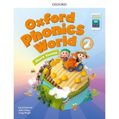 Підручник Oxford Phonics World 2: Short Vowels Students Book with App Pack Craig Wright, Julia Chang ISBN 9780194750387 заказать онлайн оптом Украина