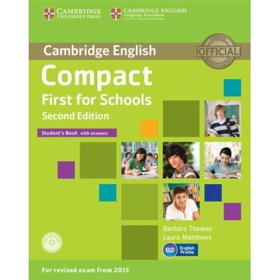 Підручник Compact First for Schools 2nd Edition Students Book with key with CD-ROM ISBN 9781107415607 замовити онлайн