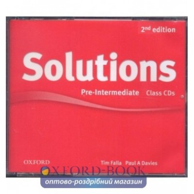 Диск Solutions 2nd Edition Pre-Intermediate Class Audio CDs (3) Falla, T ISBN 9780194554244 замовити онлайн
