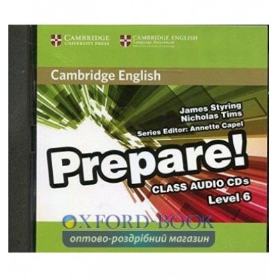 Диск Cambridge English Prepare! 6 Class Audio CDs (2) Styring, J ISBN 9780521180351 замовити онлайн