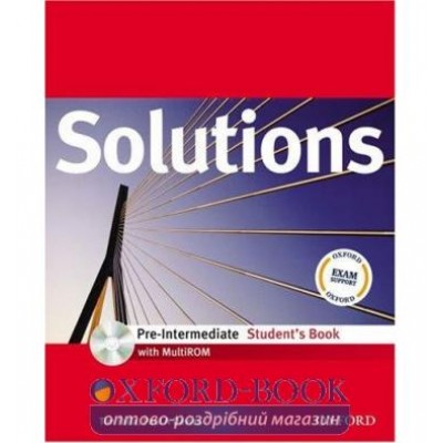 Підручник Solutions Pre-Intermediate Students Book Pack ISBN 9780194551656 заказать онлайн оптом Украина