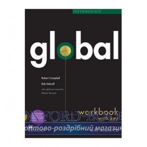 Робочий зошит Global Intermediate Workbook with key and Audio CD ISBN 9780230430280