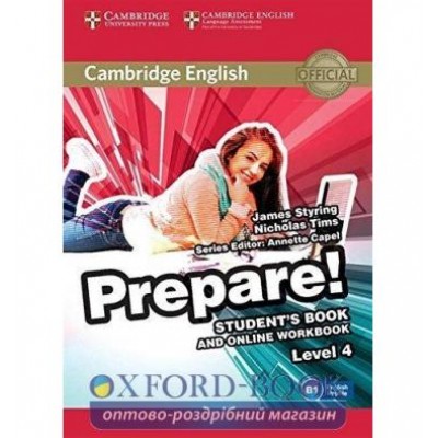 Підручник Cambridge English Prepare! 4 Students Book with Online Workbook ISBN 9781107497856 заказать онлайн оптом Украина