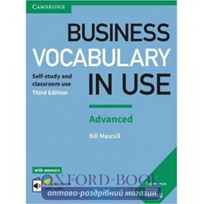 Словник Business Vocabulary in Use 3rd Edition Advanced with Answers and Enhanced eBook ISBN 9781316628225 заказать онлайн оптом Украина