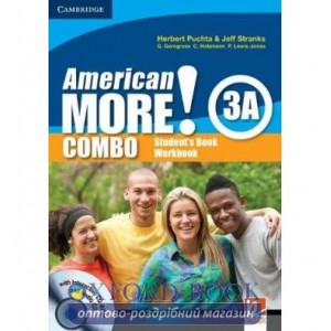 Підручник American More! Combo 3A Students Book+workbook with Audio CD&CD-ROM ISBN 9780521171380