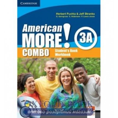 Підручник American More! Combo 3A Students Book+workbook with Audio CD&CD-ROM ISBN 9780521171380 заказать онлайн оптом Украина