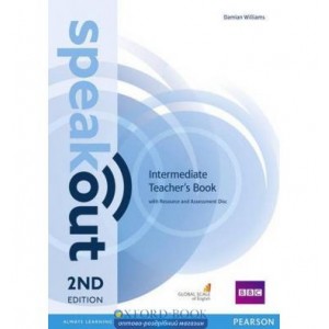 Книга для вчителя SpeakOut 2nd Edition Intermediate teachers book with Audio CD ISBN 9781292120157