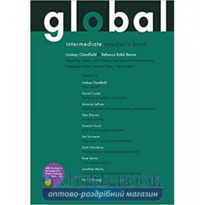 Книга для вчителя Global Intermediate Teachers Book with Teachers Resource Disc Amanda Jeffries, David Crystal заказать онлайн оптом Украина