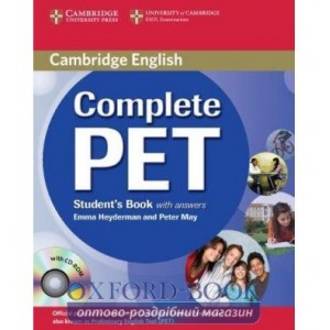Підручник Complete PET Students Book with answers with CD-ROM ISBN 9780521741361