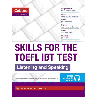 Тести Skills for the TOEFL IBT Test Listening & Speaking with ONLINE Audio CD ISBN 9780007460601 замовити онлайн