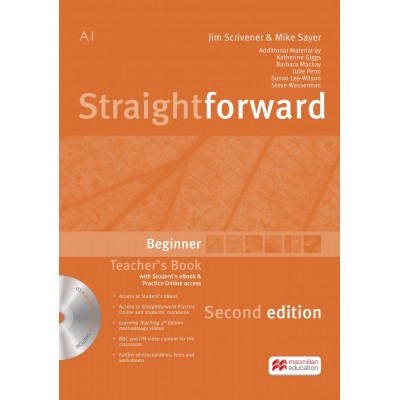 Книга для вчителя Straightforward 2nd Edition Beginner Teachers Book with eBook Pack ISBN 9781786327604 заказать онлайн оптом Украина