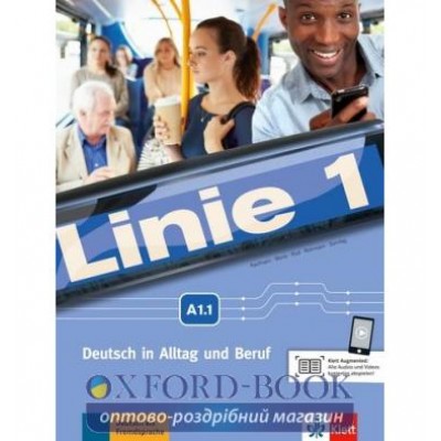 Підручник Linie 1 A1.1 Kursbuch + Ubungsbuch + DVD-ROM ISBN 9783126070508 замовити онлайн