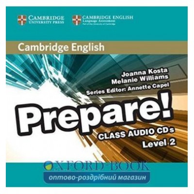 Диск Cambridge English Prepare! Level 2 Class Audio CDs (2) Kosta, J ISBN 9780521180528 замовити онлайн