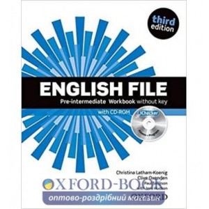 Робочий зошит English File 3rd Edition Pre-Intermediate Workbook w/o key + iChecker CD-ROM ISBN 9780194598729
