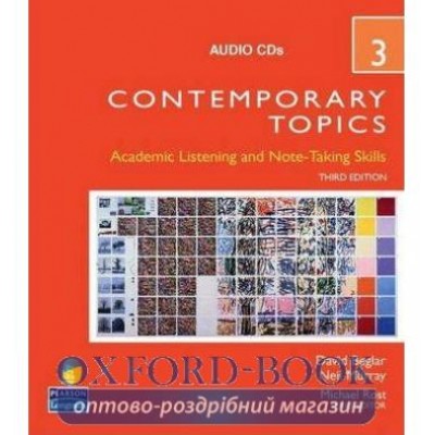 Диск Contemporary Topics 3 Audio CD (3) 3d Ed adv ISBN 9780136005162-L заказать онлайн оптом Украина