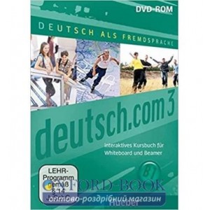 Ресурси для дошки Deutsch.com 3 Interaktives Kursbuch f?r Whiteboard und Beamer DVD-ROM ISBN 9783194016606