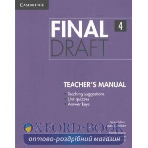 Книга Final Draft Teachers Manual Asplin, W ISBN 9781107495593