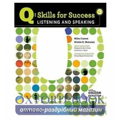 Підручник Skills for Success Listening and Speaking 3 Students Book with Online Practice ISBN 9780194756129 заказать онлайн оптом Украина