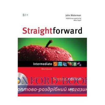 Робочий зошит Straightforward 2nd Edition Intermediate Workbook without key with CD ISBN 9780230423251 заказать онлайн оптом Украина