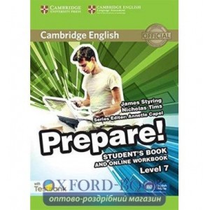 Робочий зошит Cambridge English Prepare! 7 Students Book with Online Workbook with Testbank ISBN 9781107498006
