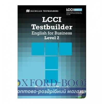 Тести LCCI English for Business Level 2 Testbuilder with key and Audio CD ISBN 9780230733893 замовити онлайн