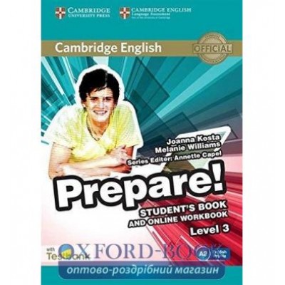 Підручник Cambridge English Prepare! 3 Students Book with Online Workbook with Testbank ISBN 9781107497351 заказать онлайн оптом Украина