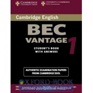 Підручник Cambridge BEC 1 Vantage Students Book with key and Audio CD ISBN 9780521753043