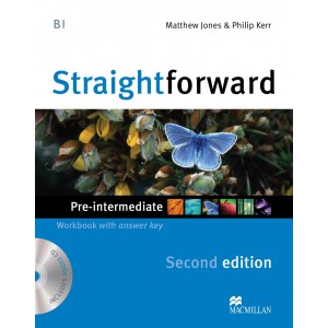 Робочий зошит Straightforward 2nd Edition Pre-Intermediate Workbook with key and CD ISBN 9780230423169