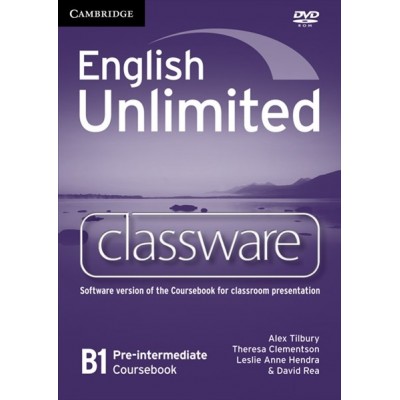 English Unlimited Pre-intermediate Classware DVD-ROM Tilbury, A ISBN 9780521157223 заказать онлайн оптом Украина