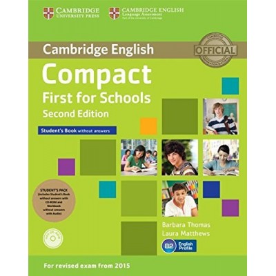 Compact First for Schools 2nd Edition Students Pack (SB without key with CD-ROM,WB without key with Down. Audio) замовити онлайн