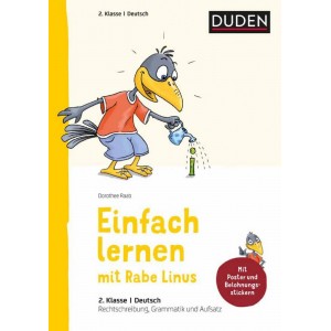Граматика Einfach lernen mit Rabe Linus - Deutsch 2.Klasse Rechtschreibung, Grammatik und Aufsatz ISBN 9783411872220