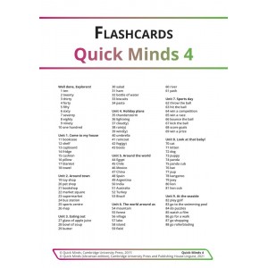 Quick Minds 4 for Ukraine Flashcards 9786177713622 Cambridge University Press