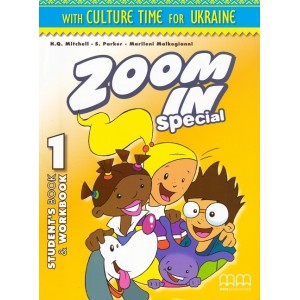Підручник Zoom in 1 Students Book+workbook with CD-ROM Ukrainian Edition Mitchell, H ISBN 9786180509267