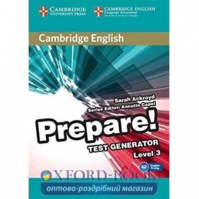 Тести Cambridge English Prepare! 3 Test Generator CD-ROM ISBN 9788490363379 заказать онлайн оптом Украина
