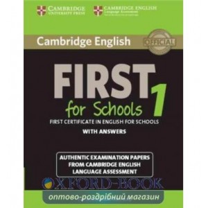 Підручник Cambridge English First for Schools 1 Students Book with answers and Audio CDs (2) ODell, F ISBN 9781107672093