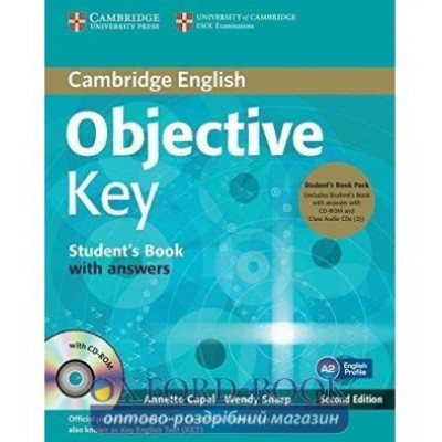 Підручник Objective Key 2nd Edition Students Book with key with CD-ROM with Class Audio CDs ISBN 9781107668935 заказать онлайн оптом Украина