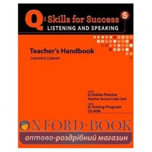 Книга для вчителя Skills for Success Listening and Speaking 5 Teachers Book with CD-ROM and Online Practice ISBN 9780194756198