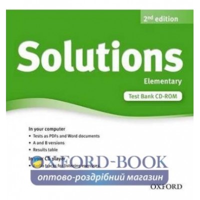 Тести Solutions 2nd Edition Elementary Test Bank CD-ROM ISBN 9780194553391 заказать онлайн оптом Украина
