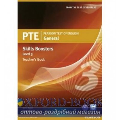 Книга для вчителя PTE Test of English General Skills Booster 3 Teachers book+CD Pack ISBN 9781408277942 заказать онлайн оптом Украина