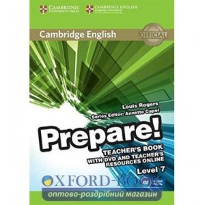 Книга для вчителя Cambridge English Prepare! 7 Teachers Book with DVD with Teachers Resources Online ISBN 9780521180399