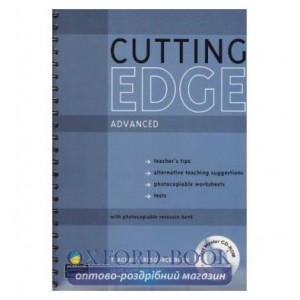 Книга для вчителя Cutting Edge Advanced Teachers book +CD ISBN 9781405843645