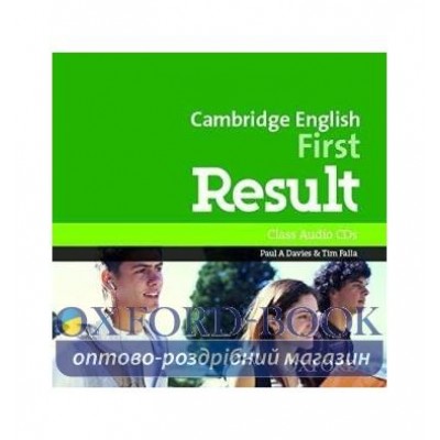 Cambridge English First Result Class CDs ISBN 9780194512008 замовити онлайн