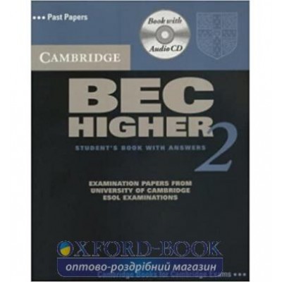 Підручник Cambridge BEC 2 Higher Students Book with answers and Audio CD ISBN 9780521544597 заказать онлайн оптом Украина