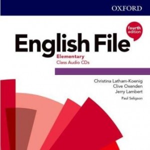 Диск English File 4th Edition Elementary Class Audio CDs (3) ISBN 9780194031356